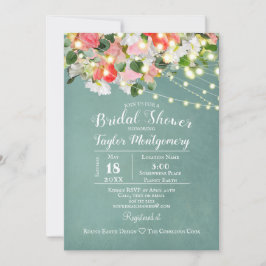 Invitación Tulipanes y Rosas de Primavera | Baby Shower Nupci
