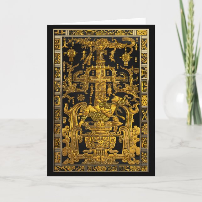 Invitación Tumba de Pakal - Astronauta Palenque de oro (Anverso)