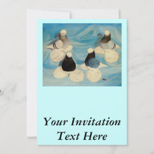 Invitación Tumblers hinchados cuatro