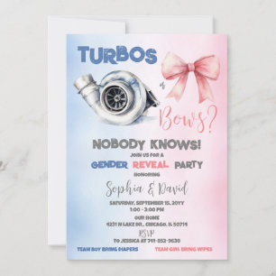 Invitación Turbos o arcos Fiesta de Revelación de Género