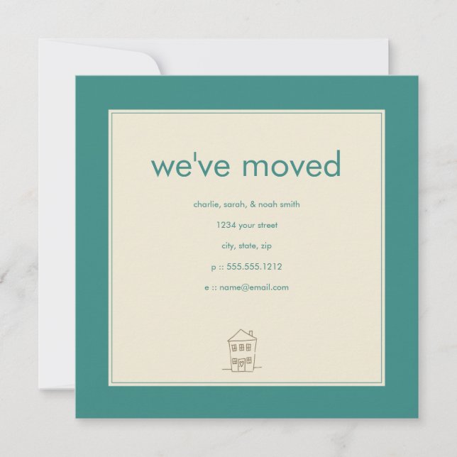 invitación turquesa en movimiento (Anverso)