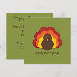 Invitación Turquía de Acción de Gracias