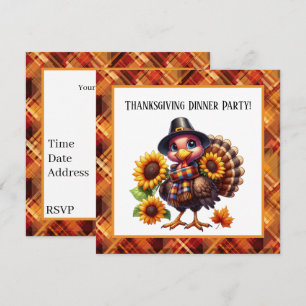 Invitación Turquía de vacaciones de Acción de Gracias