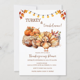 Invitación Turquía y la cena de Acción de Gracias