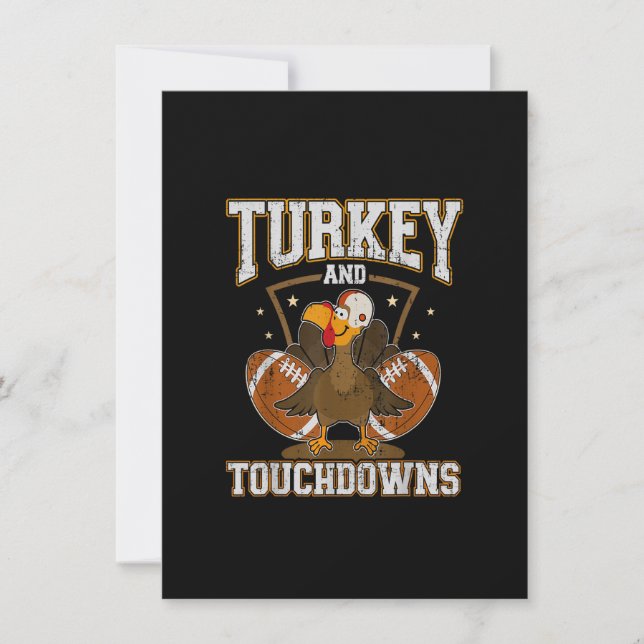 Invitación Turquía y los ataques al fútbol de acción de graci (Anverso)