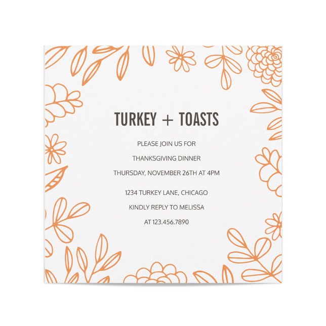 Invitación Turquía y tostadas (Subido por el creador)