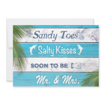 Turquoise Sandy Toes Salty Kisses Engagement Party