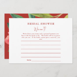 Invitación Turscan Pomegranate ¿Quién soy?