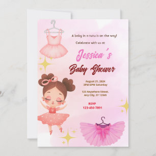 Invitación Tutu Baby Shower