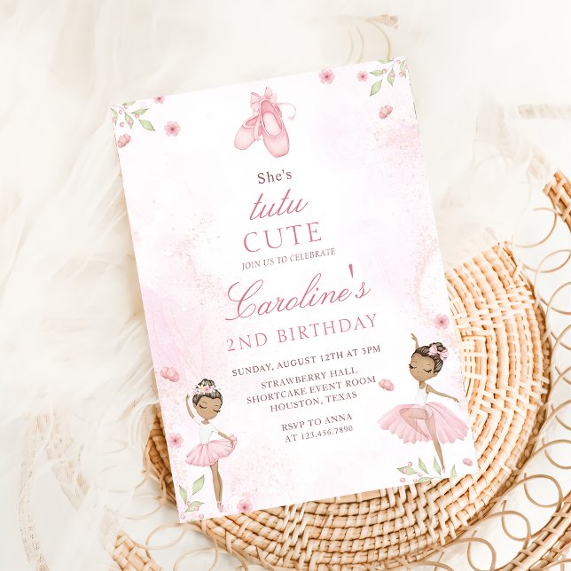 Invitación Tutu Cute Ballet bailarina Ballerina Cumpleaños (Subido por el creador)