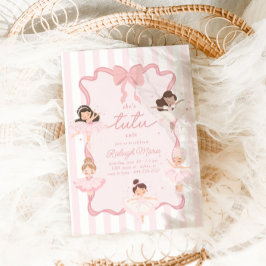 Invitación Tutu Cute Chicas 2º cumpleaños de Ballerina