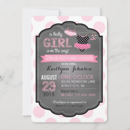 Invitación Tutu y Dot Baby Shower
