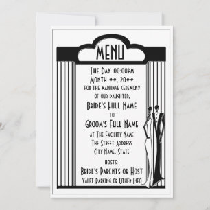 Invitación Tuxedo - Menú (desbloqueado)