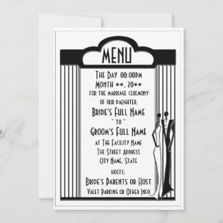 Invitación Tuxedo - Menú (desbloqueado)