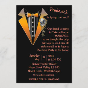 Invitación Tuxedo- Partido del bachiller Steampunk