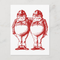 Tweedle Dee y Tweedle la oferta roja del baile de