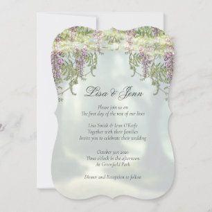 Invitación Twilight Wisteria Woodland Fairytale Boda