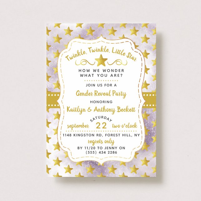 Invitación Twink, Fiesta de revelaciones de género de estrell (Subido por el creador)