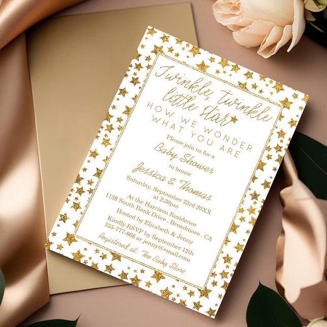 Invitación Twink, Twinkle Little Star Baby Shower (Subido por el creador)
