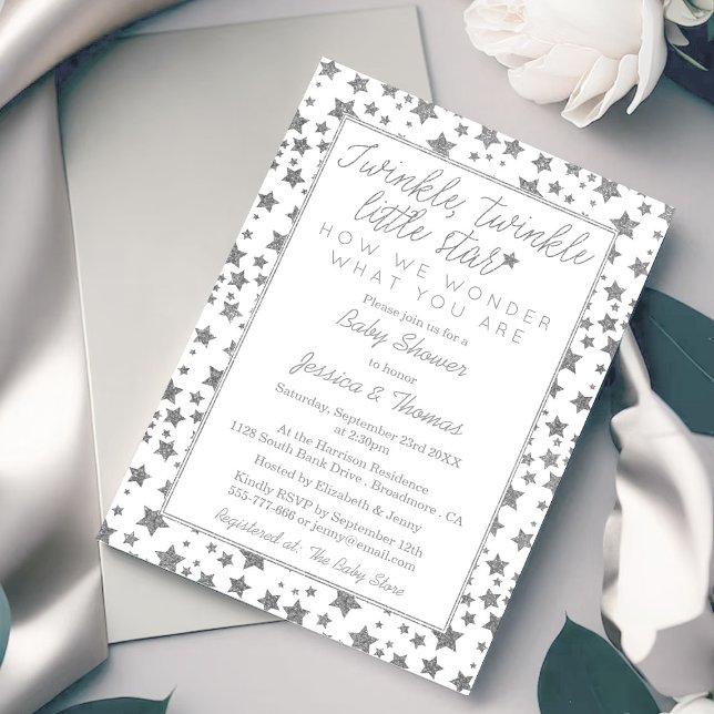 Invitación Twink, Twinkle Little Star Baby Shower (Subido por el creador)