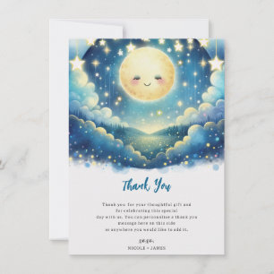 Invitación Twinkle Little Star Acuarela Gracias