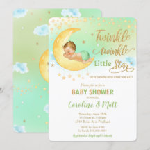 Twinkle Little Star Blonde Baby Shower Neutral