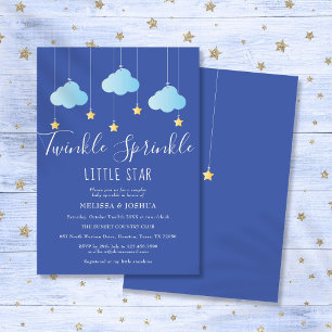 Invitación Twinkle Sprinkle Little Star Baby Sprinkle Shower