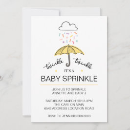Invitación Twinkle twinkle bebé rociar género neutro