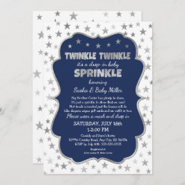 Invitación Twinkle Twinkle Caída del Bebé Sprinkle