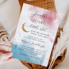 Invitación Twinkle Twinkle Fiesta de revelación de género de 
