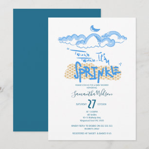 Invitación "TWINKLE TWINKLE IT'S A SPRINKLE" Bebé