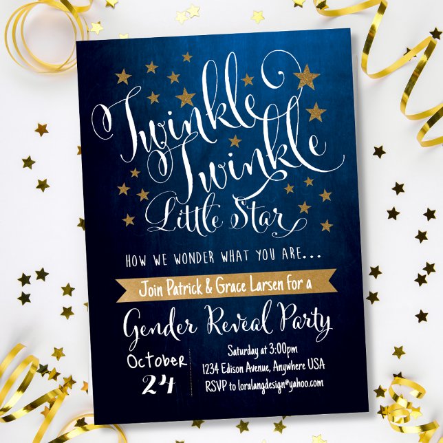 Invitación Twinkle Twinkle Little Star (Subido por el creador)