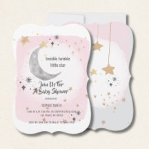 Twinkle Twinkle Little Star Acuarela Rosa