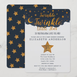Invitación Twinkle Twinkle Little Star Baby Shower