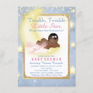 Invitación Twinkle Twinkle Little Star Baby Shower