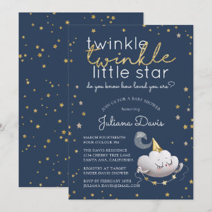 Invitación Twinkle Twinkle Little Star Baby Shower