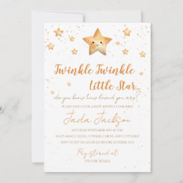 Invitación Twinkle Twinkle Little Star Baby Shower Invitation