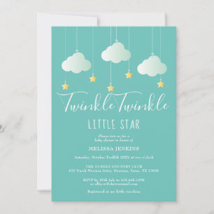 Invitación Twinkle Twinkle Little Star Baby Shower / Sprinkle