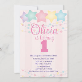 Invitación Twinkle Twinkle Little Star Birday
