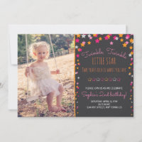 Twinkle Twinkle Little Star Chalkboard Cumpleaños