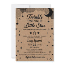 Twinkle Twinkle Little Star Kraft Baby Shower