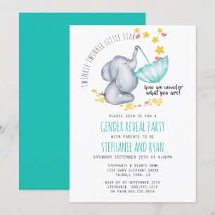 Invitación Twinkle Twinkle Little Star Revelación de género d