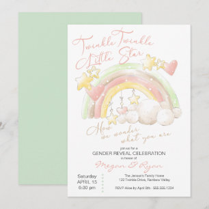Invitación Twinkle Twinkle Little Star Revelación del Sexo Ar