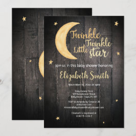 Invitación Twinkle Twinkle Pequeña estrella acuática ducha de