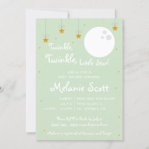Invitación ¡Twinkle, Twinkle, Pequeña Estrella!  Baby Shower