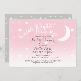 Invitación Twinkle twinkle pequeña estrella pequeña ducha de