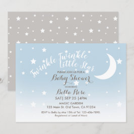 Invitación Twinkle twinkle pequeña estrella pequeña ducha de