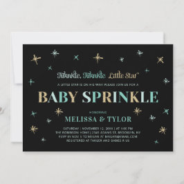 Invitación Twinkle Twinkle Pequeño Estrella Niño Sprinkle
