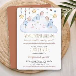 Invitación Twinkle Twinkle Stars y Revelación de Género de Nu