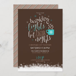 Invitación Twinkling Lights Hot Cocoa Nights ID593
